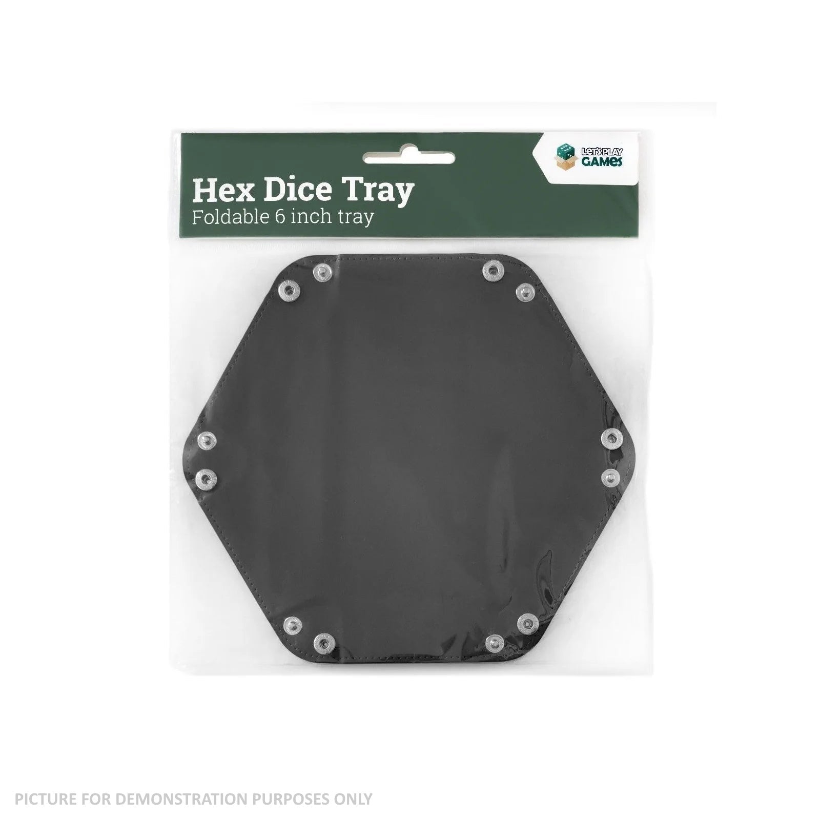 LPG Hex Dice Tray - 6" Black